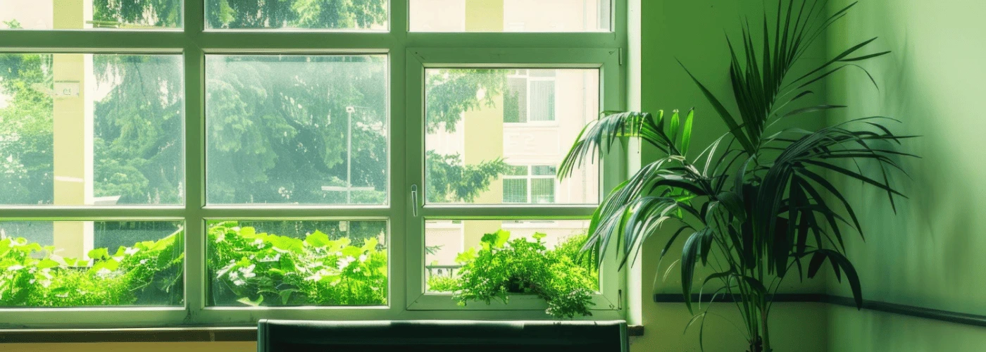 ventanas PVC color verde